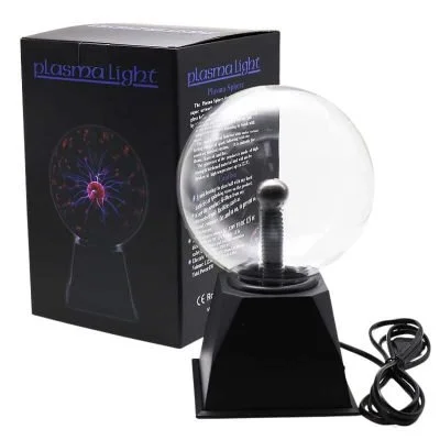 lampe boule plasma 20cm pakaging