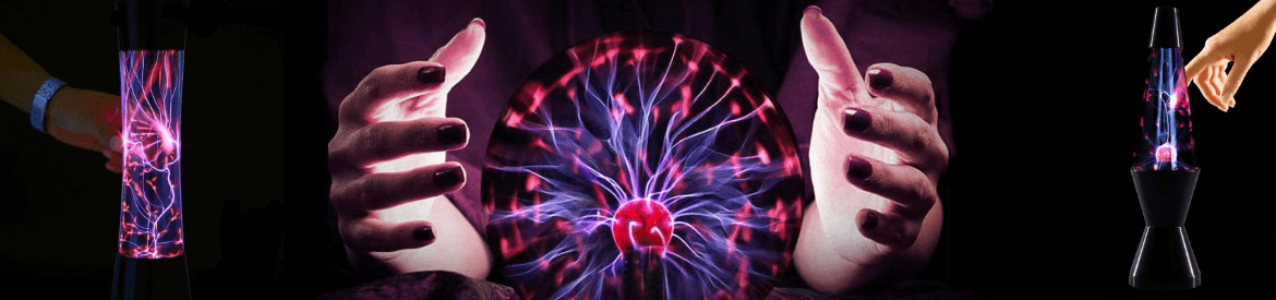 Boule plasma - 5 pouces - Nébuleuse, éclair, Veilleuse, Plug-in