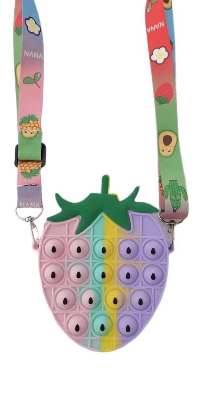 sac pop it fraise pastel